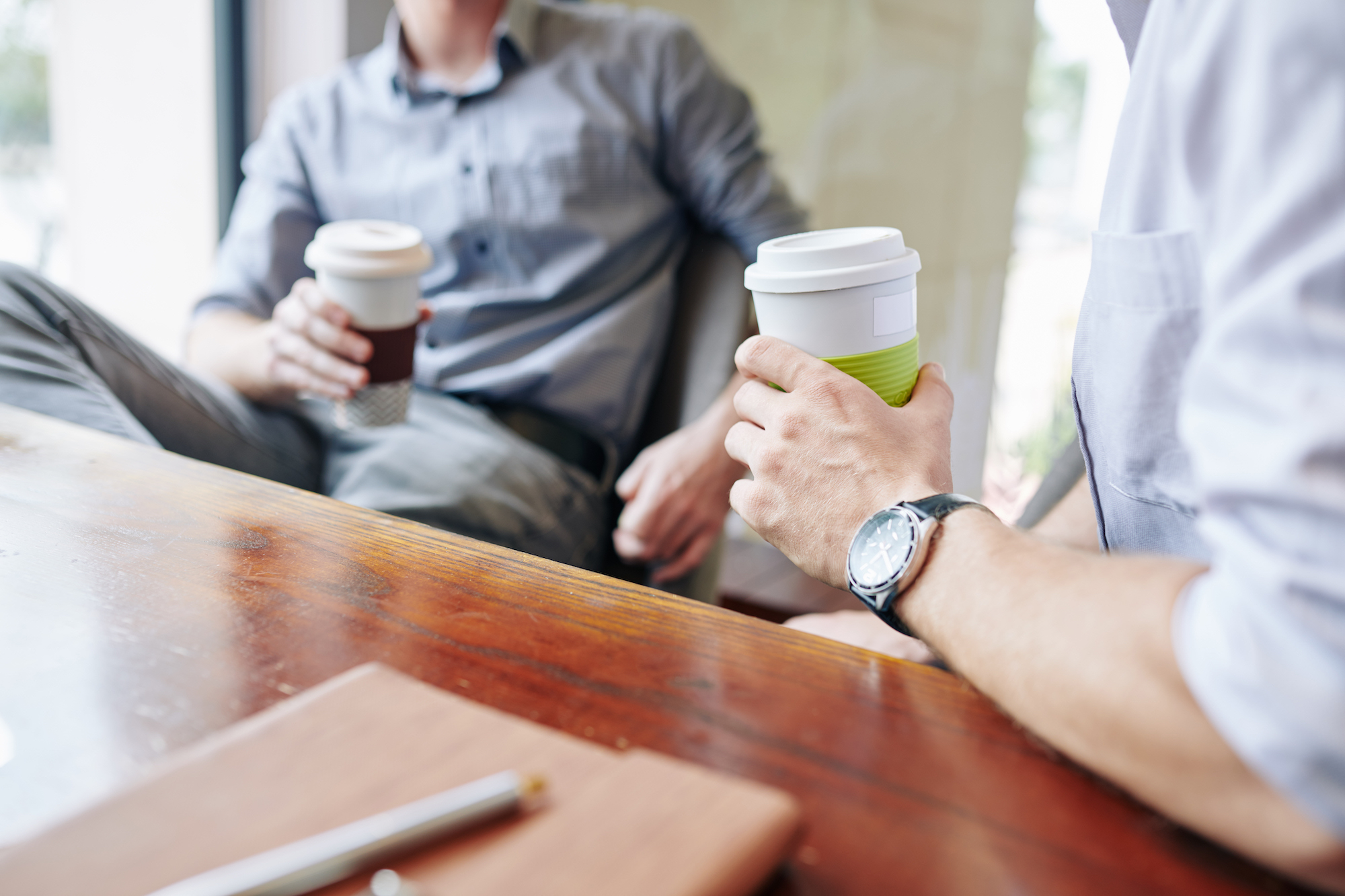 Business people having coffee break